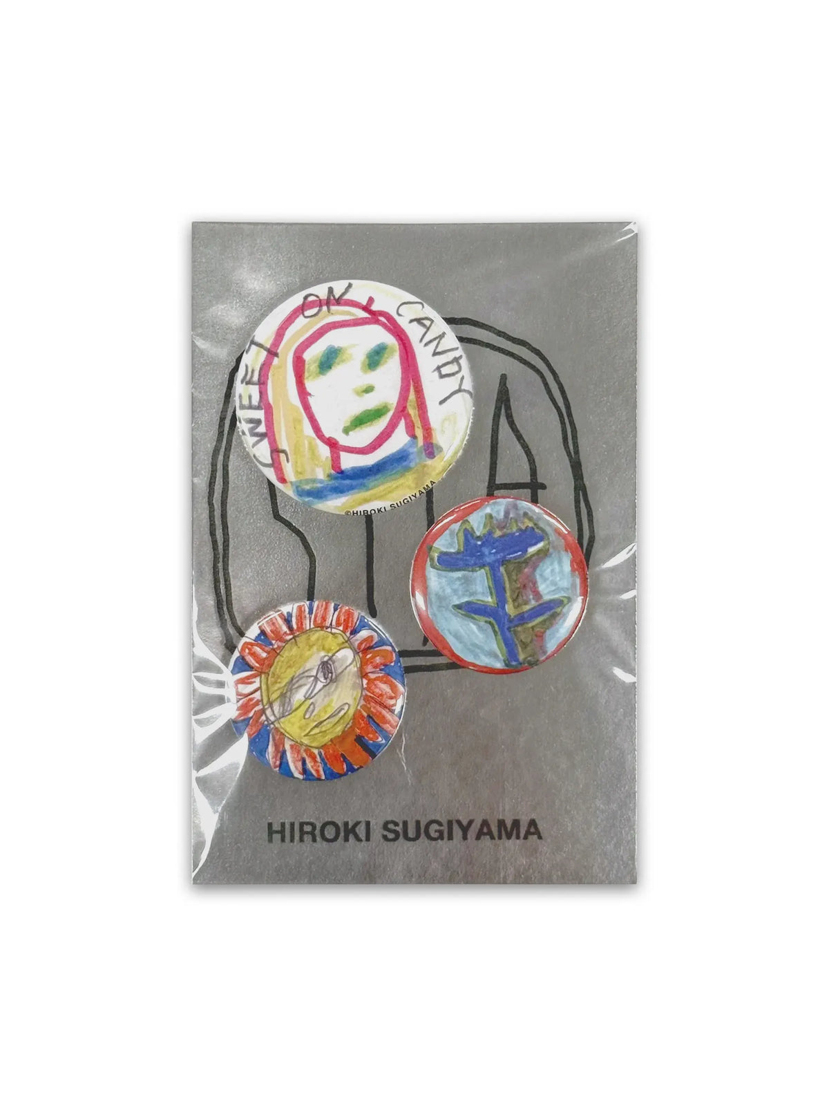 “UNTITLED” TIN BADGE 01