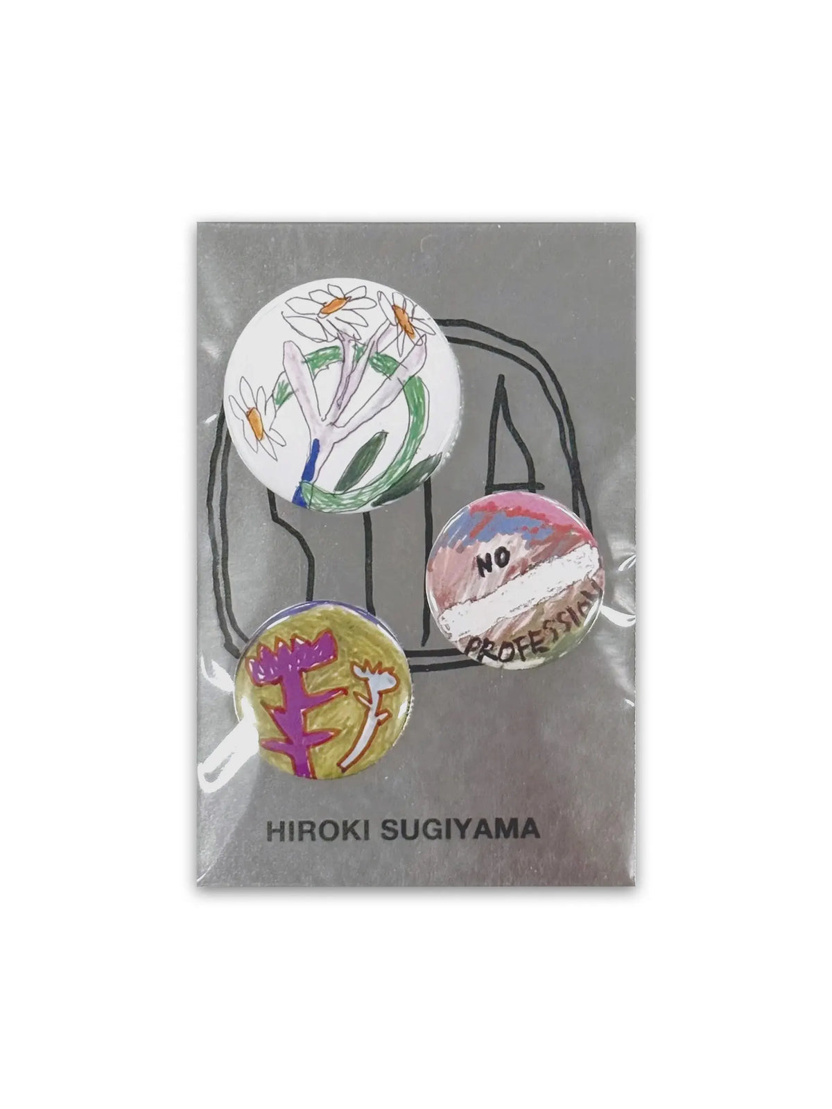 “UNTITLED” TIN BADGE 06