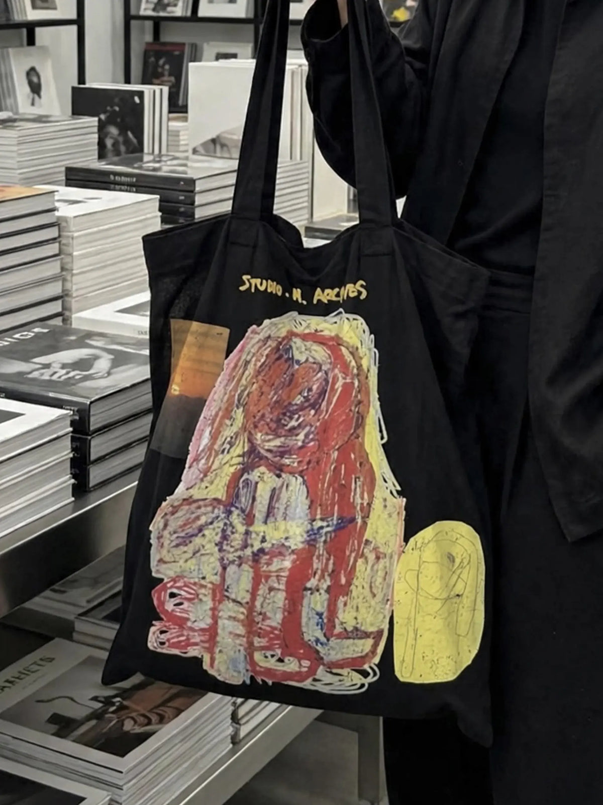 “SUNSET” TOTE BLACK