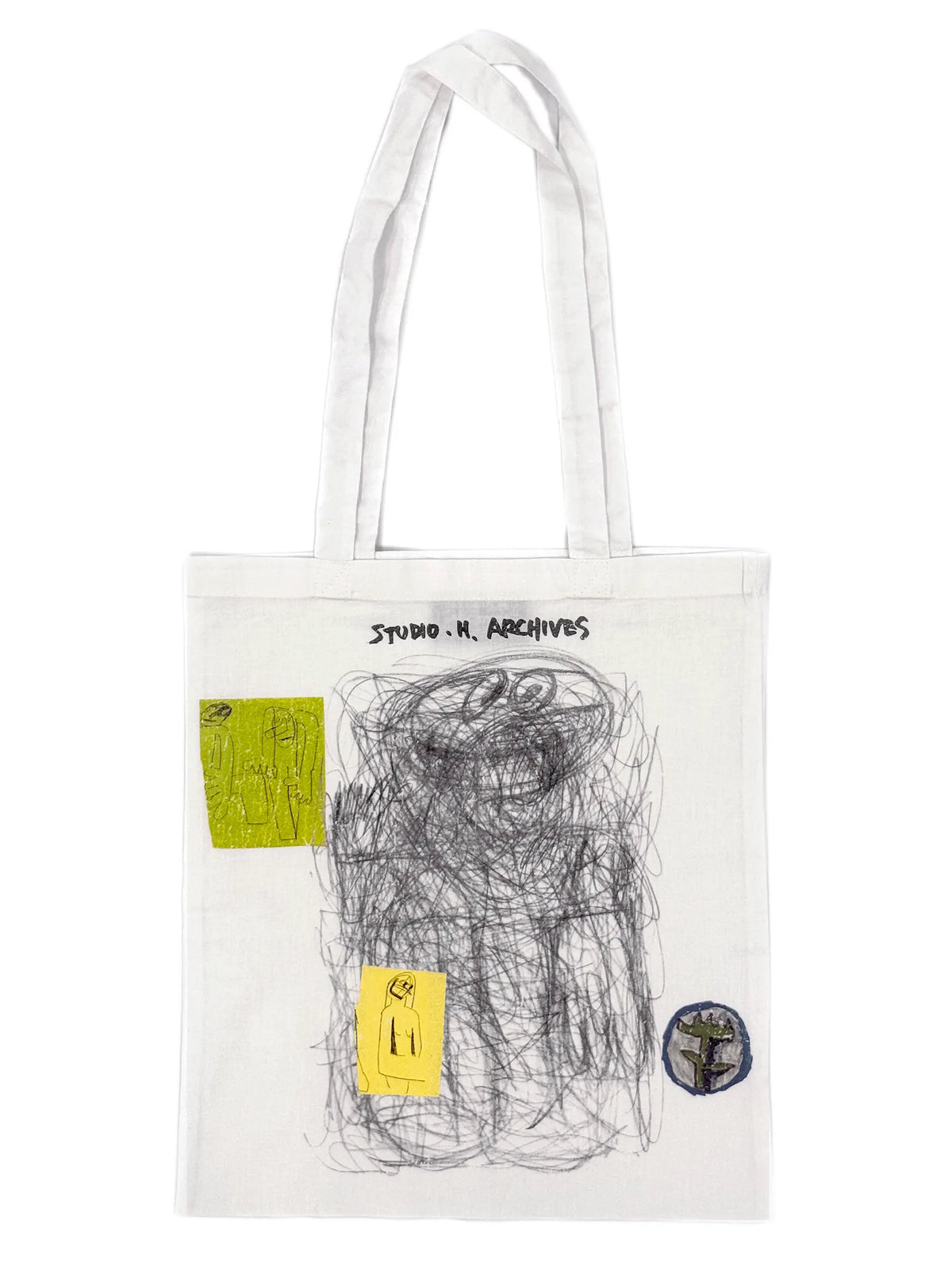 “TIC-TAC-TOE” TOTE WHITE