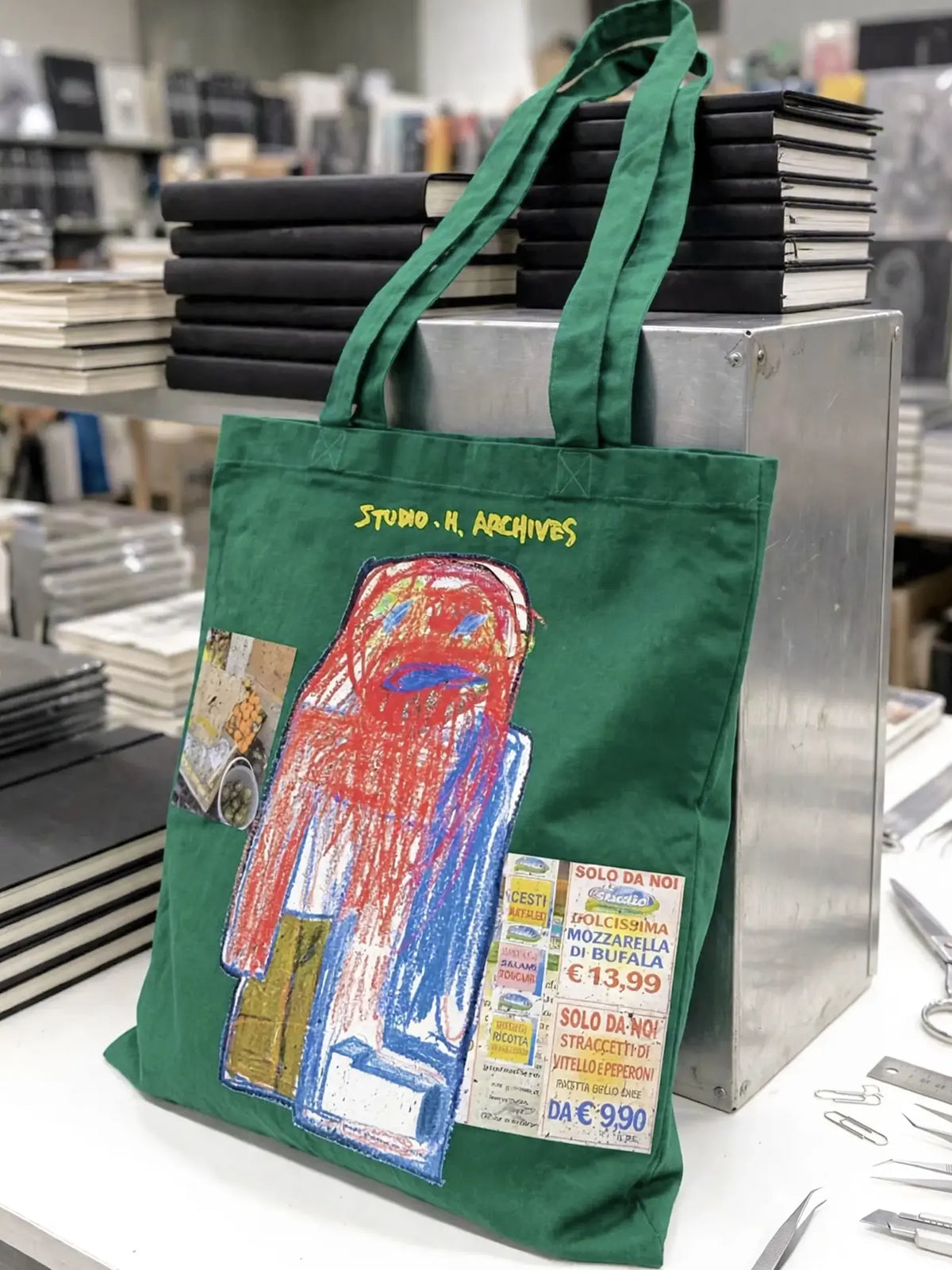 “TO MARKET” TOTE GREEN