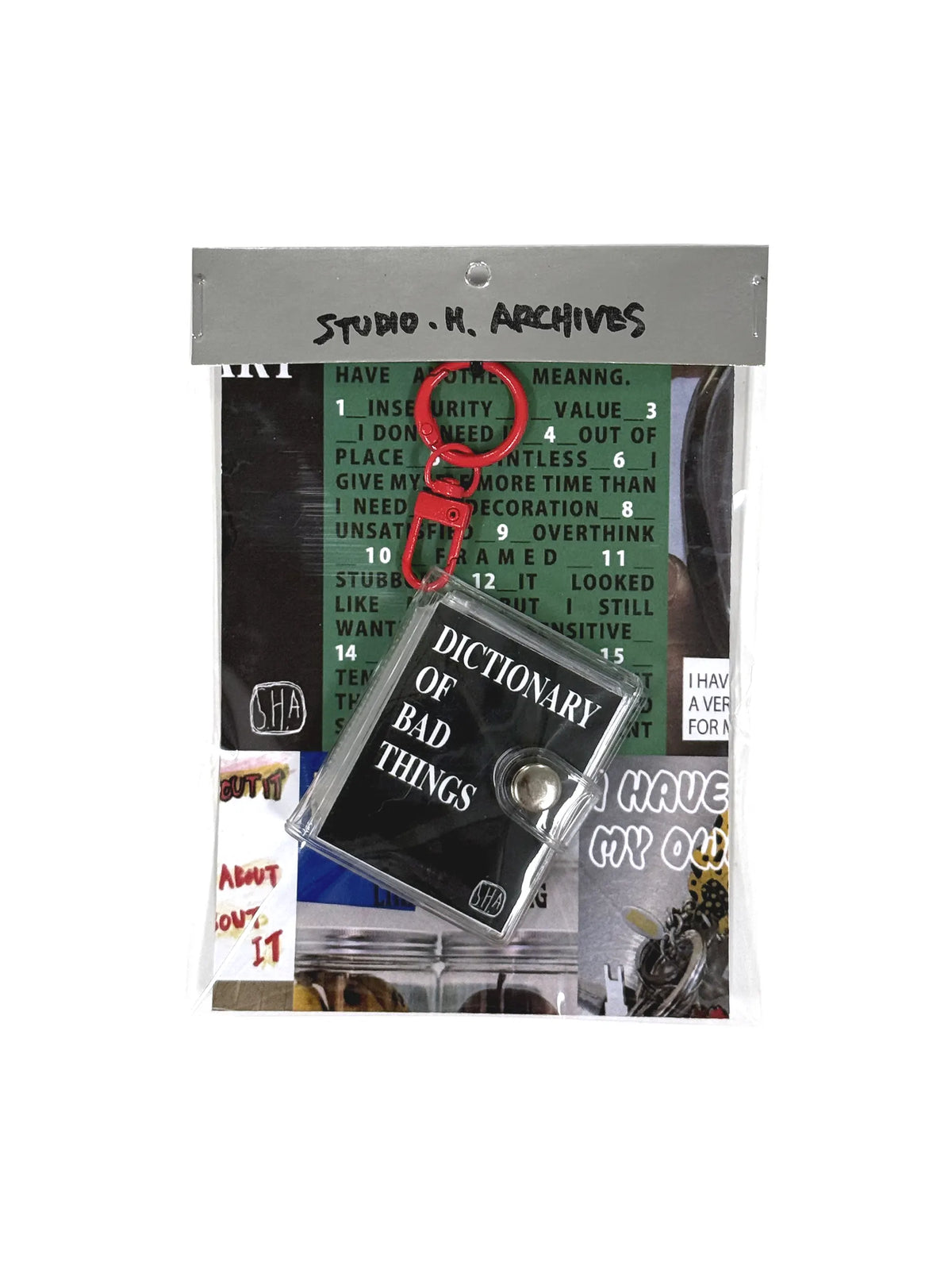 “DICTIONARY OF BAD THINGS” MINIATURE ZINE